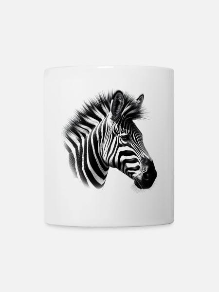 Zebra - Tasse - Weiß