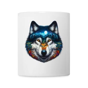 Loup - Mug blanc - blanc - Devant