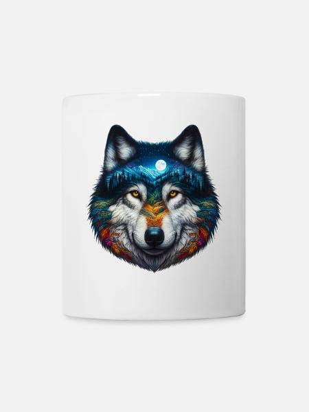 Loup - Mug blanc - blanc