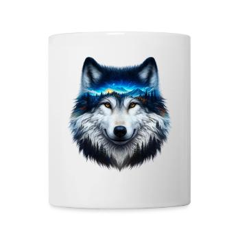 Wolf - Tasse - Weiß - Vorne