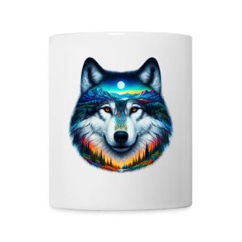 Wolf - Tasse - Weiß - Vorne