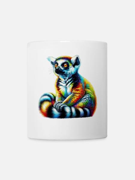 Lemur - Tasse - Weiß