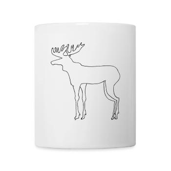 Elch - Tasse - Weiß - Vorne