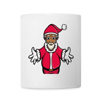 Un câlin du Père Noël - Mug blanc - blanc - Devant