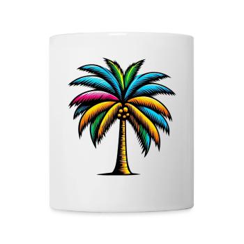 Palme - Tasse - Weiß - Vorne