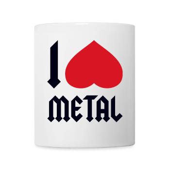 I LOVE METAL - Tasse - Weiß - Vorne
