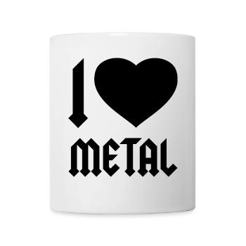 I LOVE METAL - Tasse - Weiß - Vorne