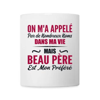 Genannt aber Schwiegervater, Schwiegervater Geschenk - Tasse - Weiß - Vorne
