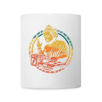 Buddha DJ - Tasse - Weiß - Vorne