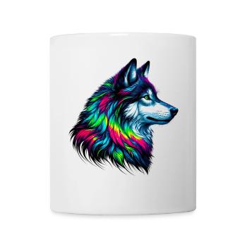 Loup - Mug blanc - blanc - Devant