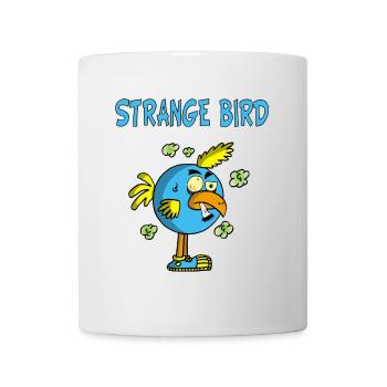 Oiseau bleu étrange - Mug blanc - blanc - Devant
