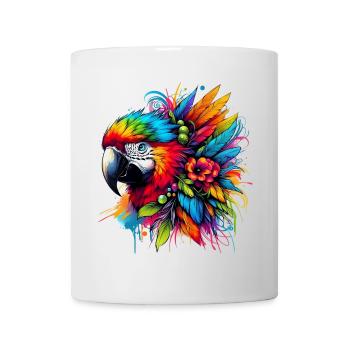 Perroquet - Mug blanc - blanc - Devant