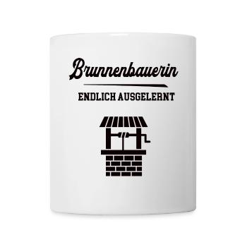 Brunnenbauerin Ausbildung Bestanden Azubi Lehre - Tasse - Weiß - Vorne