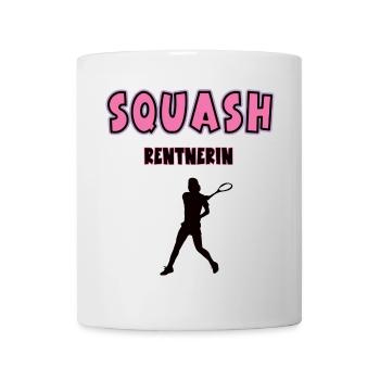 Squash Rentnerin Squasherin Rente Ruhestand - Tasse - Weiß - Vorne
