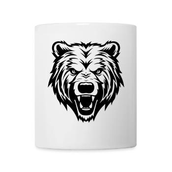 Grizzly Bear Head - Mug - white - Front