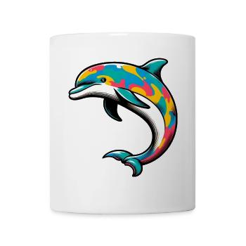 Delfin - Tasse - Weiß - Vorne