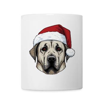 Kangal Hund Kopf Weihnachten Portät - Tasse - Weiß - Vorne