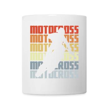 Motocross Vintage Look - Tasse - Weiß - Vorne