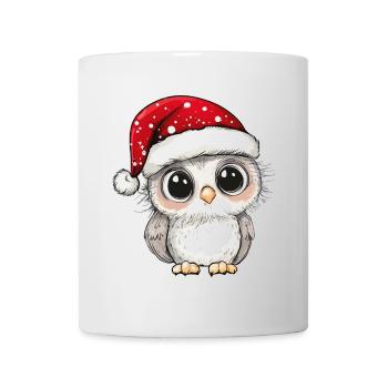 hibou Noël mignon Noël mignon Noël - Mug blanc - blanc - Devant