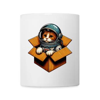 Astronaut Katze - Tasse - Weiß - Vorne