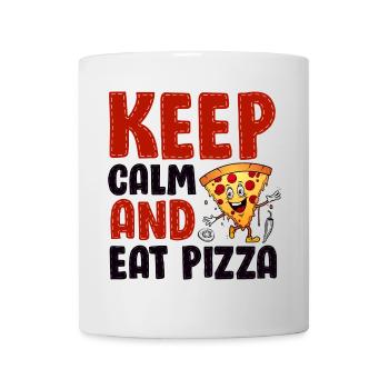 illustration ludique de cuisine de pizza - Mug blanc - blanc - Devant