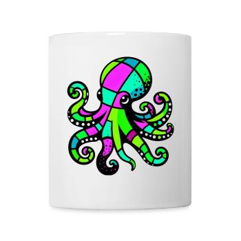 Pieuvre - Mug blanc - blanc - Devant