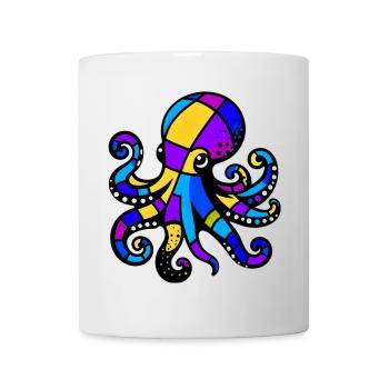 Pieuvre - Mug blanc - blanc - Devant