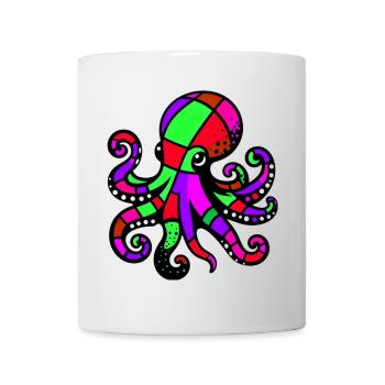 Pieuvre - Mug blanc - blanc - Devant