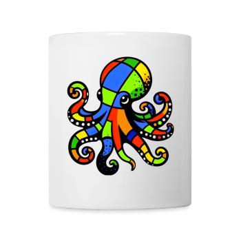 Pieuvre - Mug blanc - blanc - Devant