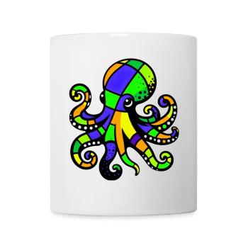 Pieuvre - Mug blanc - blanc - Devant