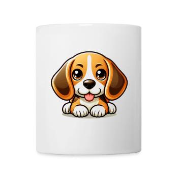 Cute Beagle Dog - Mug - white - Front