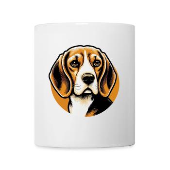 Beagle Dog Head - Mug - white - Front