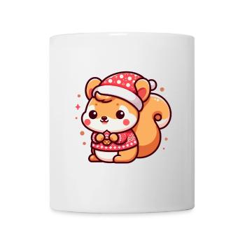 Cute Christmas Squirrel - Mug - white - Front