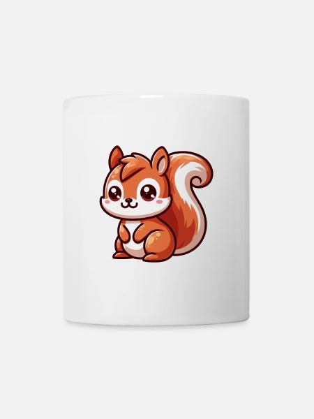Kleines süßes Eichhörnchen - Tasse - Weiß