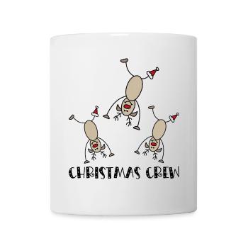 Fêter Noël en groupe - Mug blanc - blanc - Devant