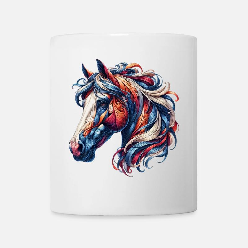 Pferd - Tasse - Weiß