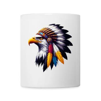 Amerikanischer Indianer Adler Amerikanische Rothaut - Tasse - Weiß - Vorne
