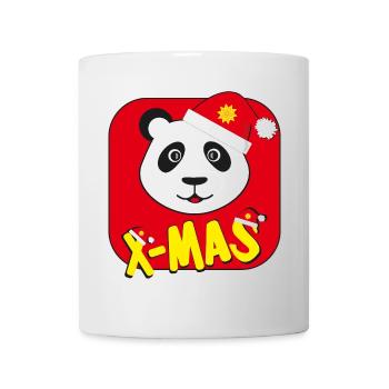 Weihnachten mit coolen Panda. - Tasse - Weiß - Vorne