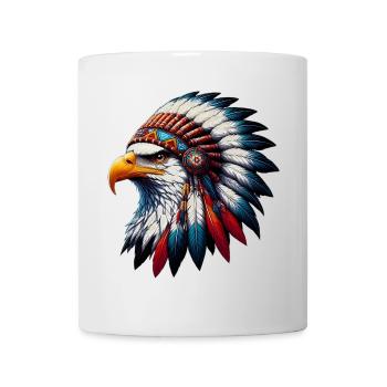 Amerikanischer Indianer Adler Amerikanische Rothaut - Tasse - Weiß - Vorne