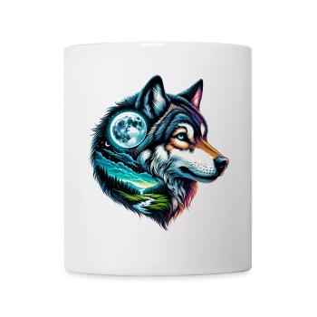 Loup - Mug blanc - blanc - Devant
