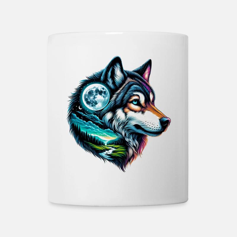 Wolf - Tasse - Weiß