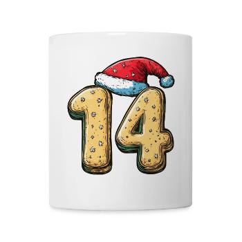 14 Number Christmas Cookie - Mug - white - Front