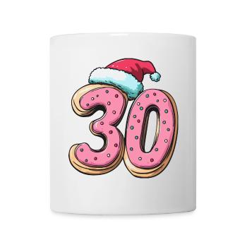 Biscuit de Noël à 30 chiffres - Mug blanc - blanc - Devant