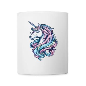 Unicorn Portrait Pastell  - Tasse - Weiß - Vorne