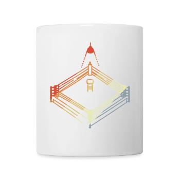 Vintage Boxing Ring Sketch - Mug - white - Front