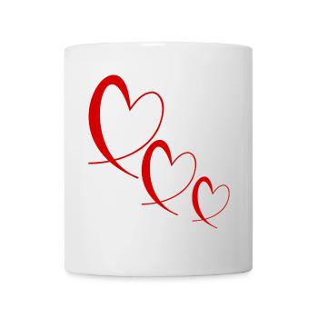 HEART. HAPPY BIRTHDAY. HAPPY BIRTHDAY - Mug - white - Front