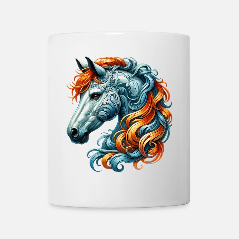 Cheval - Mug blanc - blanc