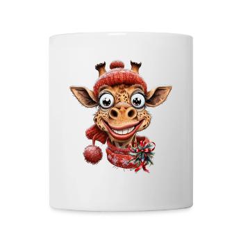 Winterzauber mit einer süßen Giraffe - Tasse - Weiß - Vorne