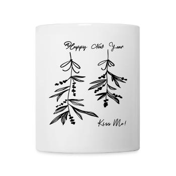 Mistelzweig Weihnachten - Tasse - Weiß - Vorne
