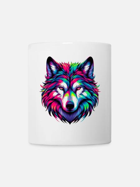 Wolf - Tasse - Weiß